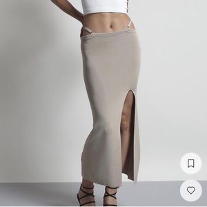 AYA MUSE Diamond knit midi skirt